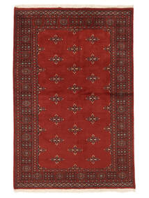  Pakistan Buchara 2Ply 137X206 Wollteppich Dunkelrot/Schwarz Klein Carpetvista