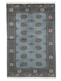 126X190 Alfombra Pakistan Bukara 2Ply Oriental Negro/Gris Oscuro (Lana, Pakistán) Carpetvista