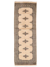 Alfombra Pakistan Bukara 2Ply 65X187 De Pasillo Marrón/Beige (Lana, Pakistán)