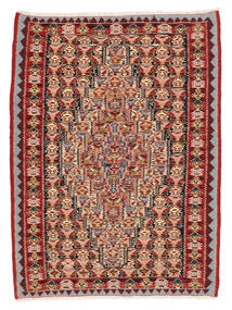  Persan Chilim Senneh Fine Covor 78X104 Dark Red/Maro Carpetvista