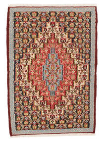  72X101 Kelim Senneh Fine Matta Mörkröd/Brun Persien/Iran Carpetvista