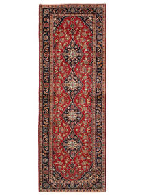  Keshan Vloerkleed 102X283 Perzisch Wol Donkerrood/Zwart Klein Carpetvista