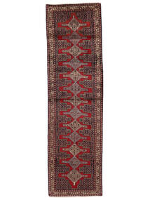 Tappeto Orientale Senneh 97X342 Passatoie Rosso Scuro/Nero (Lana, Persia/Iran)