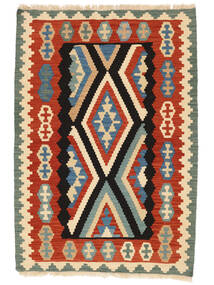  Kilim Gashgai Alfombra 106X155 Persa Rojo Oscuro/Verde Oscuro Pequeño Carpetvista