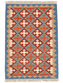  Persian Kilim Qashqai Rug 87X126 Dark Red/Beige ( Persia/Iran)