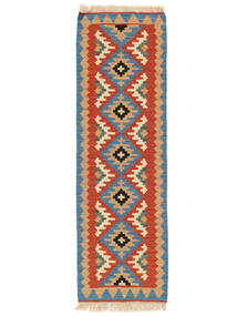 Alfombra Kilim Gashgai 57X185 De Pasillo Rojo Oscuro/Azul Oscuro ( Persia/Irán)