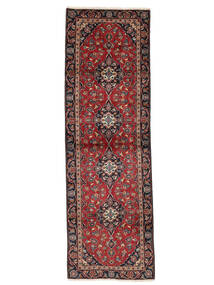  Persian Keshan Fine Rug 90X282 Runner
 Dark Red/Black (Wool, Persia/Iran)