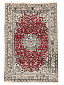 200X295 Dywan Orientalny Nain Fine 9La Ciemnoczerwony/Czarny (Wełna, Persja/Iran) Carpetvista