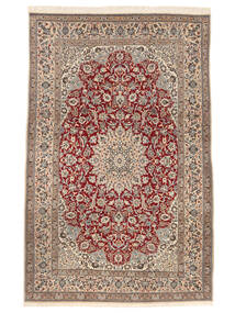 Tappeto Orientale Nain Fine 9La 203X304 Marrone/Rosso Scuro (Lana, Persia/Iran)