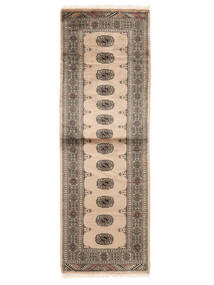  Pakistan Buchara 3Ply Teppich 81X237 Braun/Orange Carpetvista