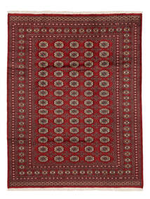 197X255 Pakistan Bokhara 2Ply Matta Orientalisk Mörkröd/Svart (Ull, Pakistan) Carpetvista