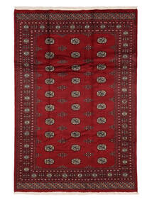 Tappeto Orientale Pakistan Bukara 2Ply 186X277 Rosso Scuro/Nero (Lana, Pakistan)