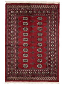  Pakistan Bokhara 2Ply 137X199 Uldtæppe Mørkerød/Sort Lille Carpetvista