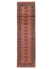 80X284 Tappeto Orientale Pakistan Bukara 2Ply Passatoie Rosso Scuro/Rosso (Lana, Pakistan) Carpetvista