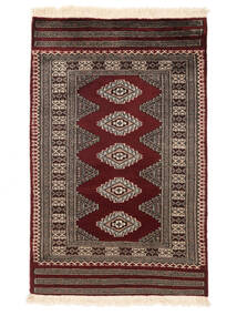  80X128 Pakistan Bokhara 3Ply Tæppe Brun/Sort Pakistan Carpetvista