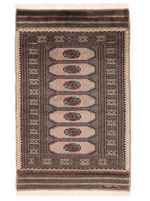  Pakistan Bokhara 3Ply Vloerkleed 80X125 Wol Bruin/Zwart Klein Carpetvista