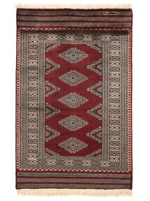 81X125 Pakistan Buchara 3Ply Teppich Orientalischer Braun/Schwarz (Wolle, Pakistan) Carpetvista