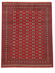 Pakistan Bokhara 2Ply Tæppe 244X306 Mørkerød/Brun Uld, Pakistan Carpetvista