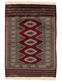  Orientalisk Pakistan Bokhara 3Ply Matta 80X115 Svart/Brun Ull, Pakistan Carpetvista