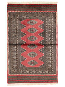 Pakistan Bokhara 3Ply Vloerkleed 93X145 Bruin/Zwart Wol, Pakistan Carpetvista