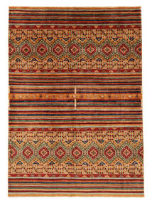  171X240 Stripet Shabargan Teppe Ull, Carpetvista