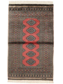 Pakistan Buchara 3Ply Teppich 99X162 Braun/Schwarz Wolle, Pakistan Carpetvista