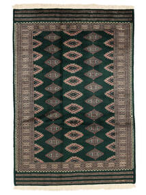 127X185 Pakistan Bokhara 3Ply Matta Orientalisk Svart/Brun (Ull, Pakistan) Carpetvista