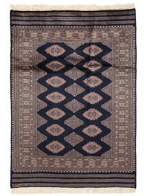 126X176 Dywan Orientalny Pakistański Bucharski 3Ply Brunatny/Czarny (Wełna, Pakistan ) Carpetvista