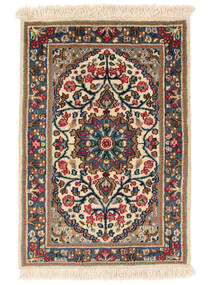 59X87 Alfombra Oriental Kerman Marrón/Negro (Lana, Persia/Irán) Carpetvista