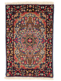  Oriental Kerman Rug 60X92 Black/Dark Red Wool, Persia/Iran Carpetvista