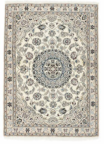  Orientalsk Nain 9La Tæppe 100X144 Beige/Brun Uld, Persien/Iran