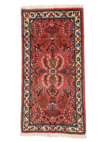 69X125 Lillian Rug Oriental Dark Red/Black (Wool, Persia/Iran) Carpetvista