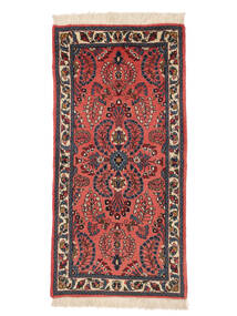 Lillian Teppe 65X132 Mørk Rød/Svart Ull, Persia/Iran Carpetvista