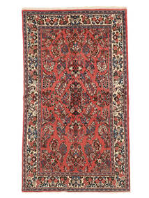  Persian Sarouk Rug 126X220 Dark Red/Black (Wool, Persia/Iran)