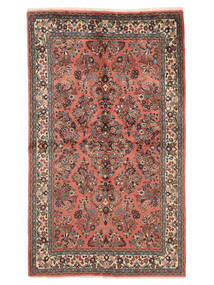  Orientalischer Sarough Fine Teppich 128X214 Dunkelrot/Braun Wolle, Persien/Iran Carpetvista