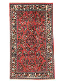  126X222 Sarouk Fine Covor Dark Red/Negru Persia/Iran
 Carpetvista