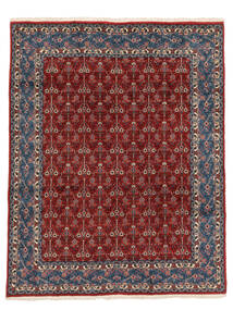  196X250 Sarough Fine Teppich Schwarz/Dunkelrot Persien/Iran Carpetvista