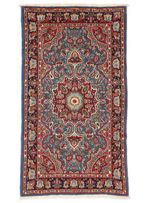 Kerman Teppe 115X207 Mørk Rød/Svart Ull, Persia/Iran Carpetvista