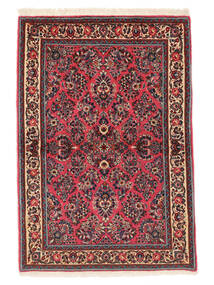  105X153 Sarouk Fine Rug Dark Red/Black Persia/Iran Carpetvista