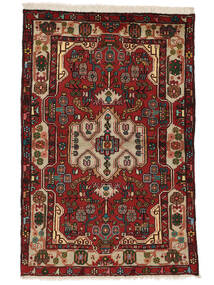 Tapete Oriental Nahavand Old 105X155 Preto/Vermelho Escuro (Lã, Pérsia/Irão)