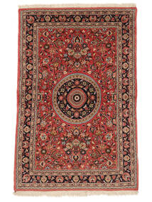 Sarouk Fine Rug 108X166 Dark Red/Brown Wool, Persia/Iran Carpetvista