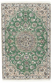  86X138 Nain 9La Teppich Schwarz/Dunkelgrün Persien/Iran