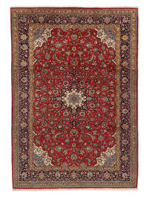 225X322 Sarough Fine Teppich Orientalischer Dunkelrot/Braun (Wolle, Persien/Iran) Carpetvista