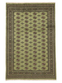  Pakistan Bokhara 2Ply Matta 201X307 Mörkgrön/Svart Carpetvista