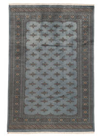  201X300 Pakistan Buchara 2Ply Teppich Dunkelgrau/Schwarz Pakistan Carpetvista