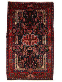  Nahavand Old Covor 155X257 Persan Lână Negru/Dark Red Mic Carpetvista