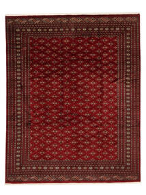  285X357 Pakistan Bokhara 3Ply Rug Black/Dark Red Pakistan Carpetvista