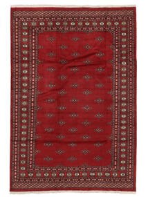  Orientalsk Pakistan Bokhara 2Ply Teppe 202X295 Mørk Rød/Svart Ull, Pakistan Carpetvista