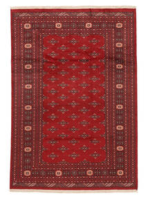  Pakistan Buchara 2Ply 201X289 Wollteppich Dunkelrot/Schwarz Carpetvista