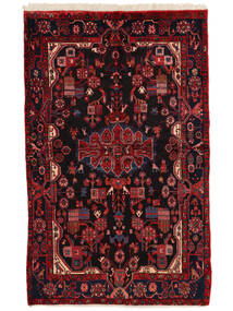  Nahavand Old Alfombra 153X250 Persa De Lana Negro/Rojo Oscuro Pequeño Carpetvista